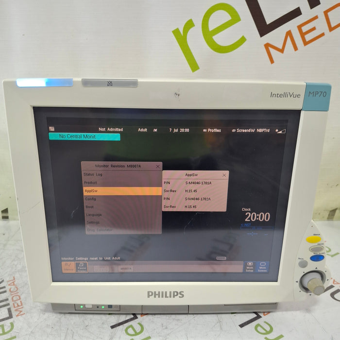 Philips IntelliVue MP70 Patient Monitor