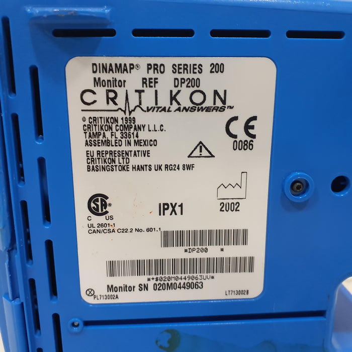Critikon DP200 Dinamap Pro Series 200