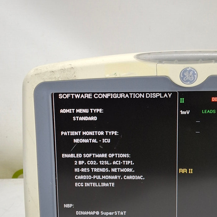 GE Healthcare Dash 5000 - Masimo SpO2 Patient Monitor