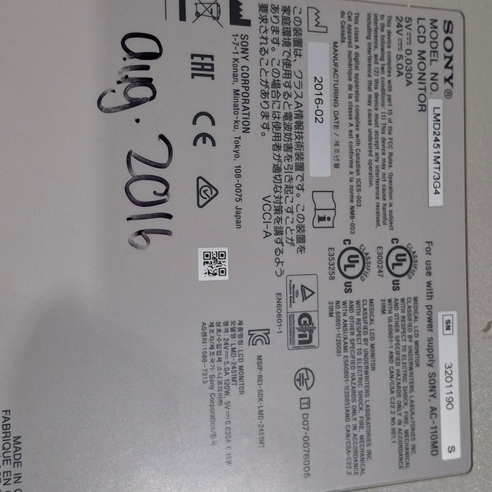 Sony LMD-2451MT/3G4 LCD Monitor