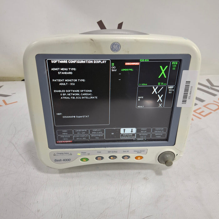 GE Healthcare Dash 4000 - GE/Nellcor SpO2 Patient Monitor