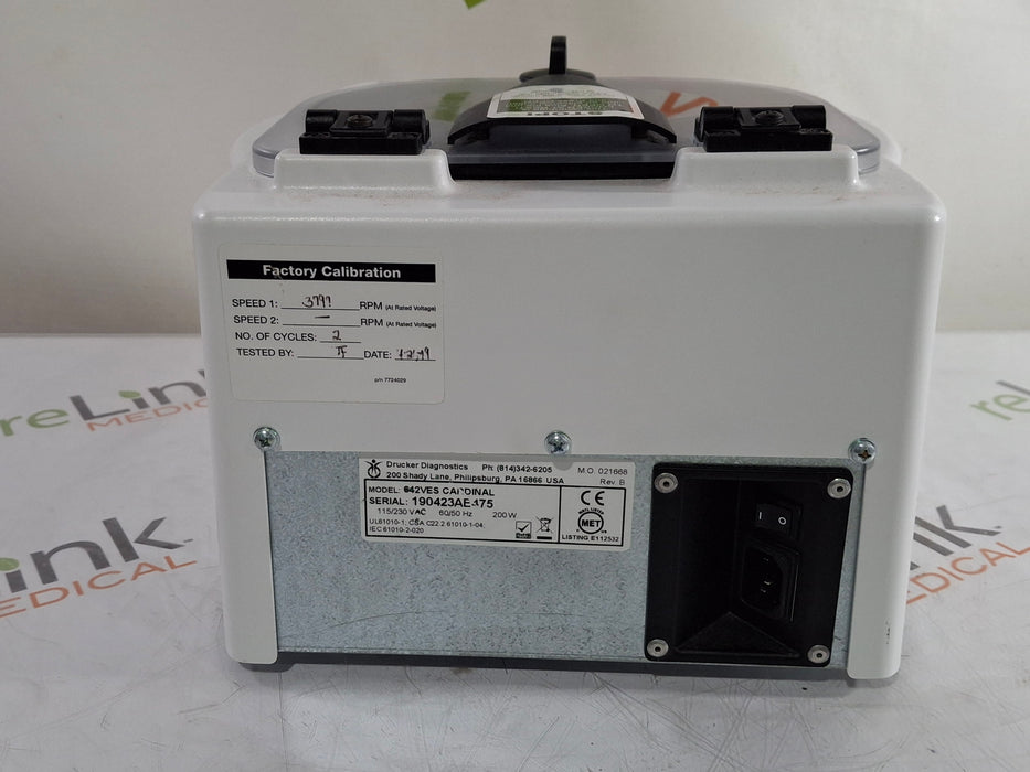 Cardinal Health 642VES Centrifuge