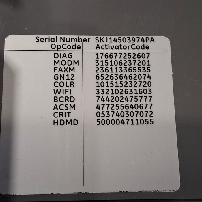 GE Healthcare MAC 5500 HD ECG without CAM Module