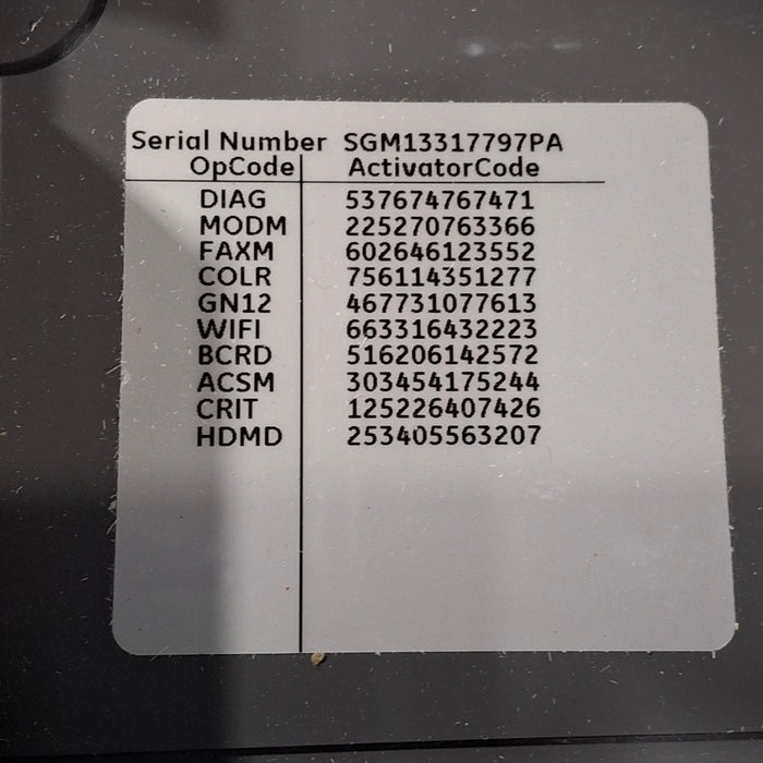 GE Healthcare MAC 5500 HD ECG without CAM Module