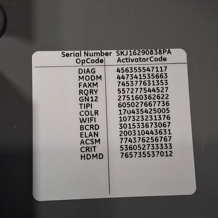 GE Healthcare MAC 5500 HD ECG without CAM Module