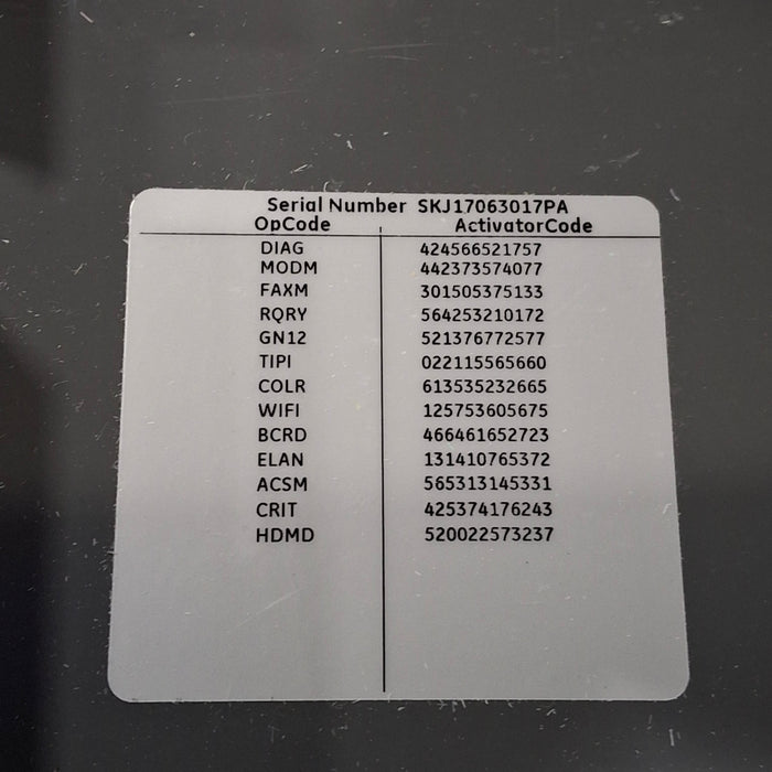 GE Healthcare MAC 5500 HD ECG without CAM Module