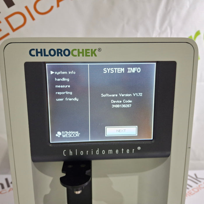 Wescor 3400-RUO Chlorochek Chloridometer - Sweat Chloride Analyzer