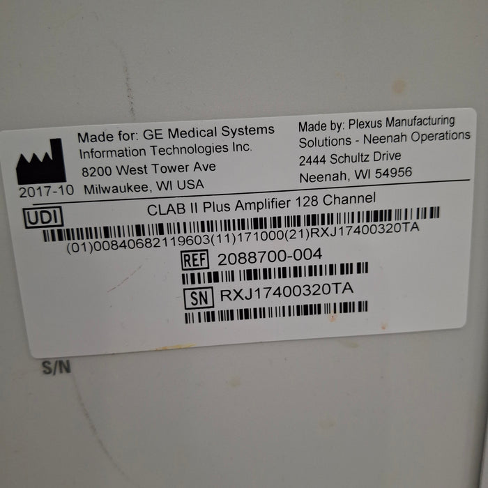 GE Healthcare Marquette CLab II Plus 128 Amplifier