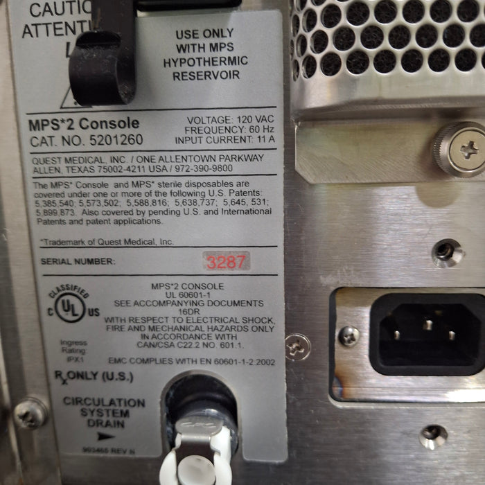 Quest Medical MPS 2 Myocardial Protection System 5201260