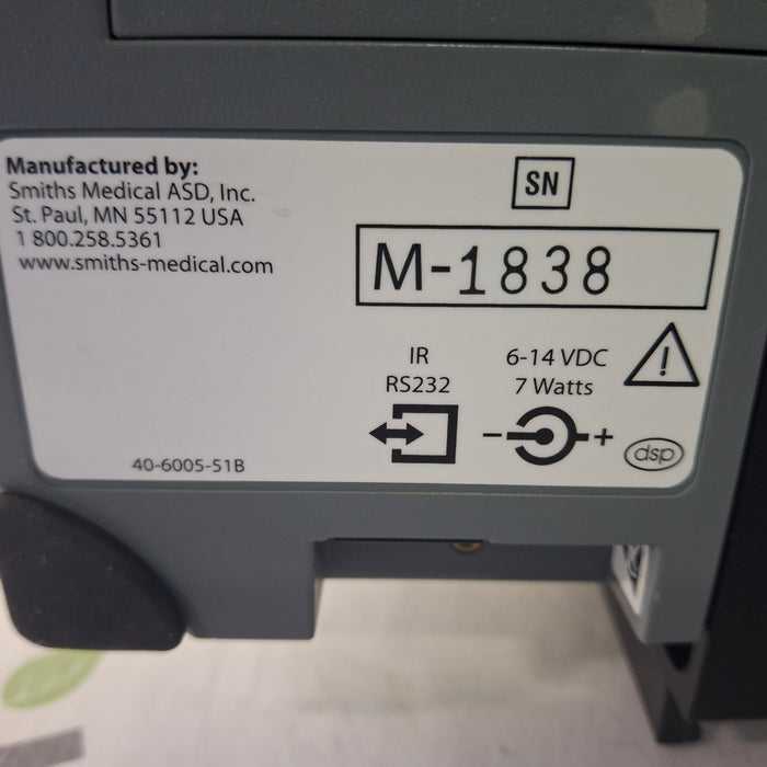 Smiths Medical Medfusion 3500 Version 5 Syringe Infusion Pump