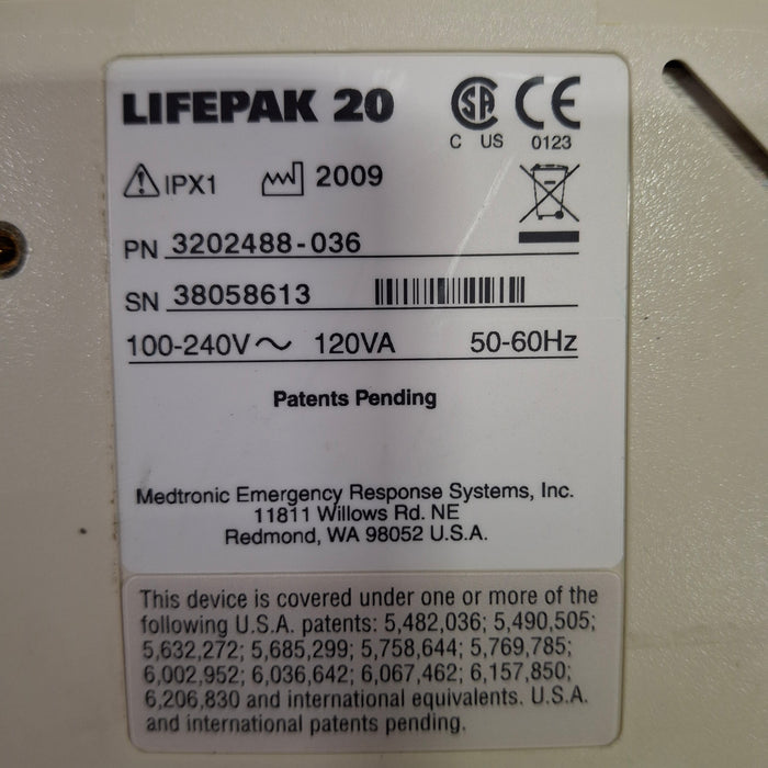 Physio-Control LifePak 20 Defibrillator