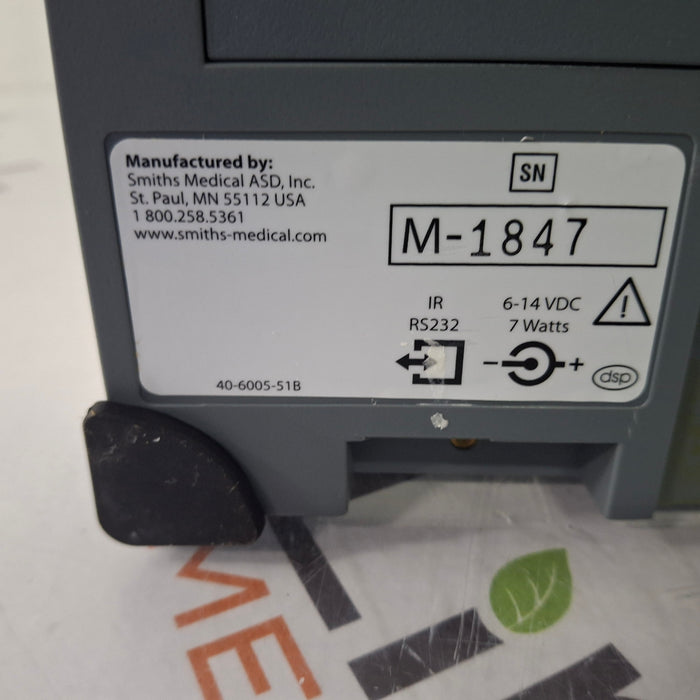 Smiths Medical Medfusion 3500 Version 5 Syringe Infusion Pump