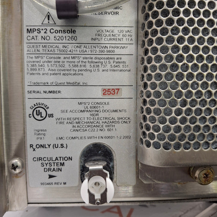 Quest Medical MPS 2 Myocardial Protection System 5201260