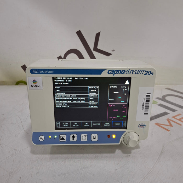 Oridion Capnostream 20P Capnography Monitor