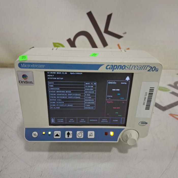 Oridion Capnostream 20P Capnography Monitor