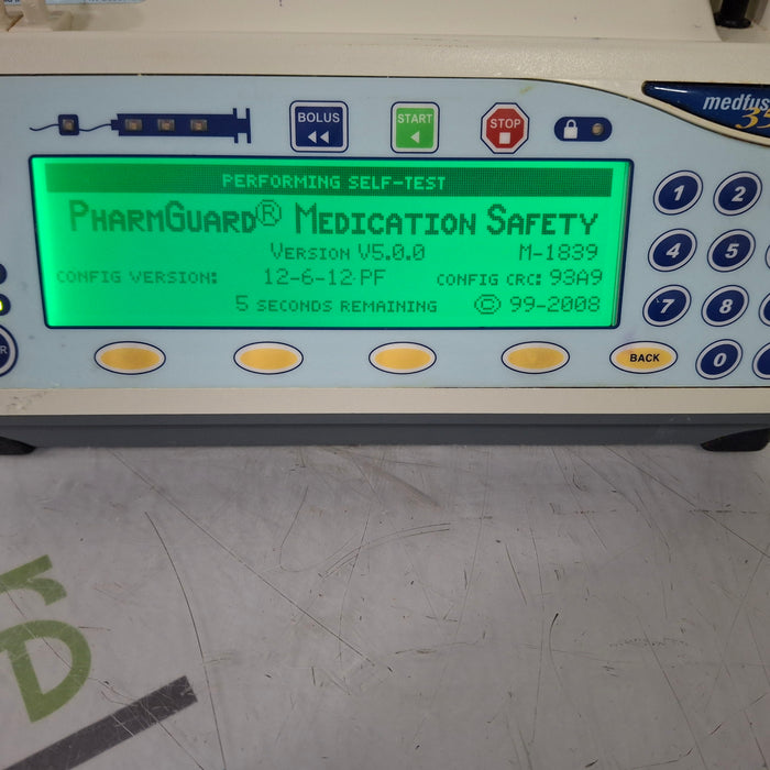Smiths Medical Medfusion 3500 Version 5 Syringe Infusion Pump