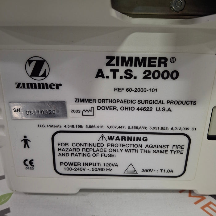 Zimmer ATS 2000 Automatic Tourniquet System