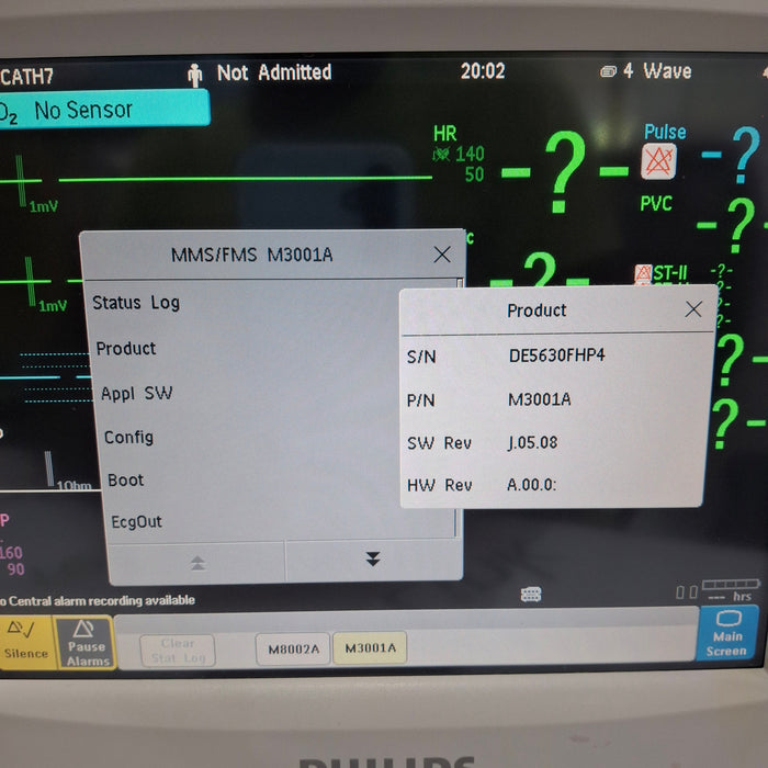 Philips M3001A-A04C06 OxiMax SpO2, NIBP, ECG, Temp, IBP MMS Module
