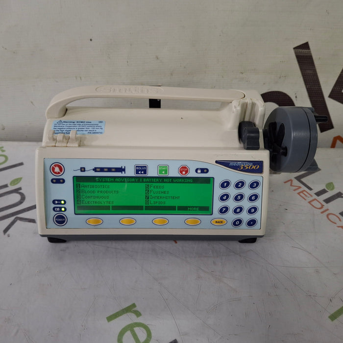 Smiths Medical Medfusion 3500 Version 5 Syringe Infusion Pump