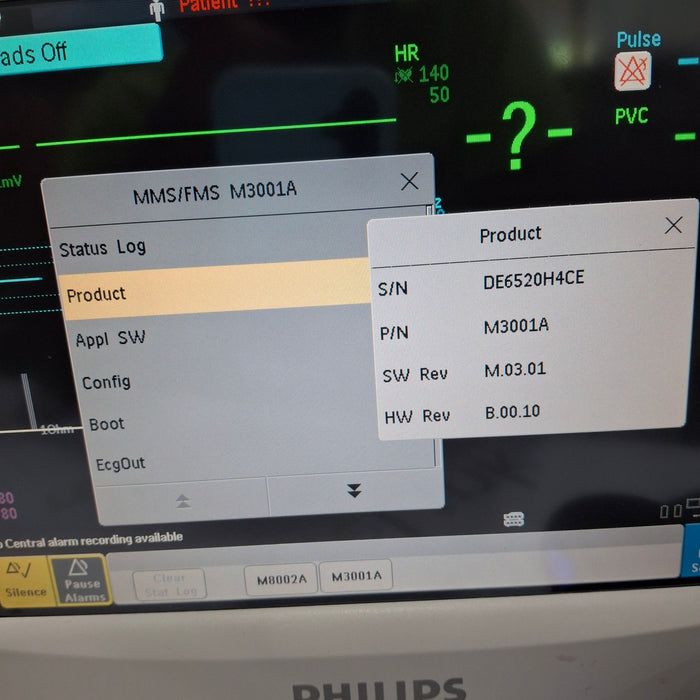 Philips M3001A-A04C06 OxiMax SpO2, NIBP, ECG, Temp, IBP MMS Module