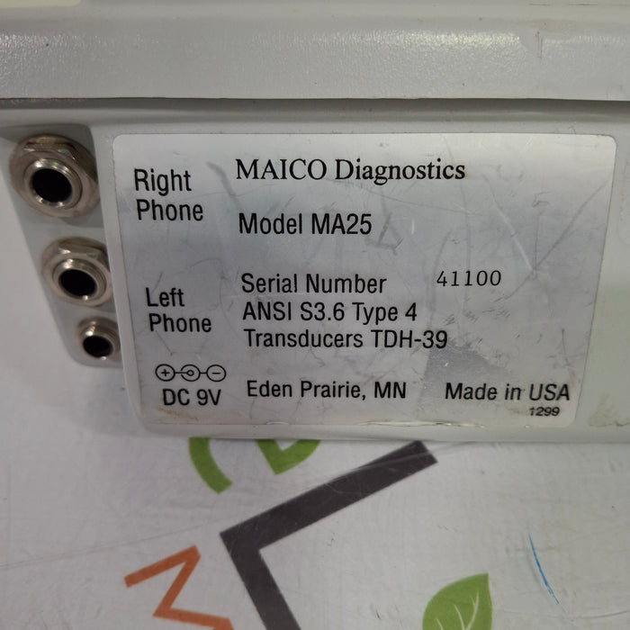 Maico MA25 Portable Audiometer