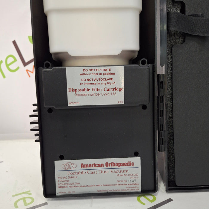 American Orthopedic 0295-300 Cast Dust Vacuum