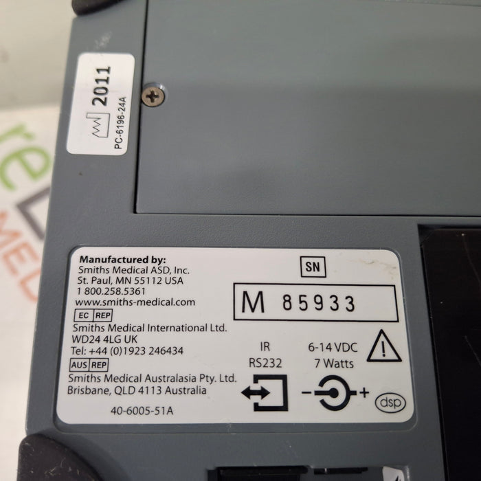 Smiths Medical Medfusion 3500 Version 5 Syringe Infusion Pump