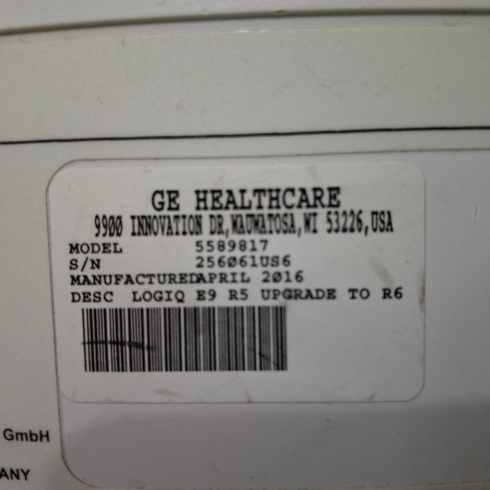 GE Healthcare Logiq E9 Ultrasound