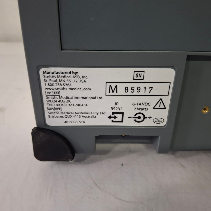 Smiths Medical Medfusion 3500 Version 5 Syringe Infusion Pump