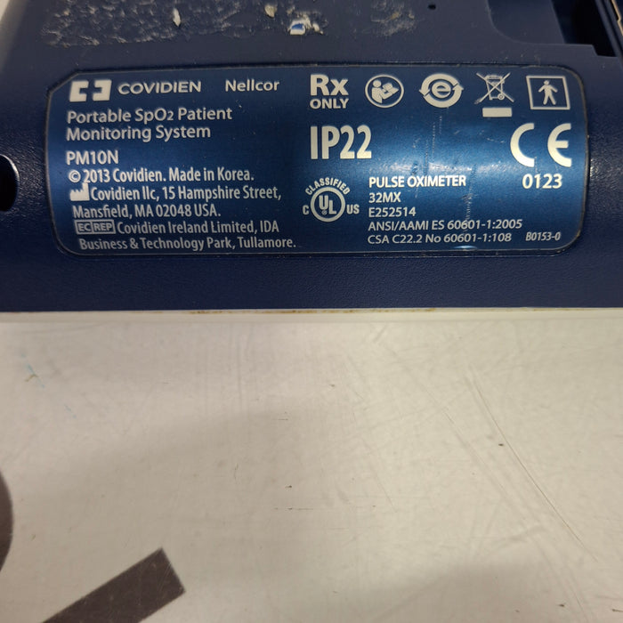 Covidien PM10N Nellcor Portable SpO2 Patient Monitoring System