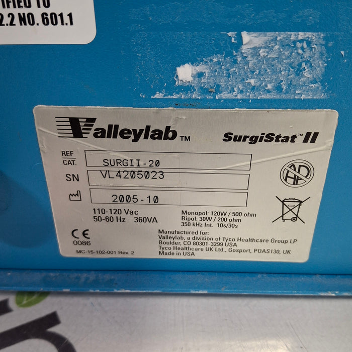 Covidien Valleylab Surgistat II Electrosurgical Unit