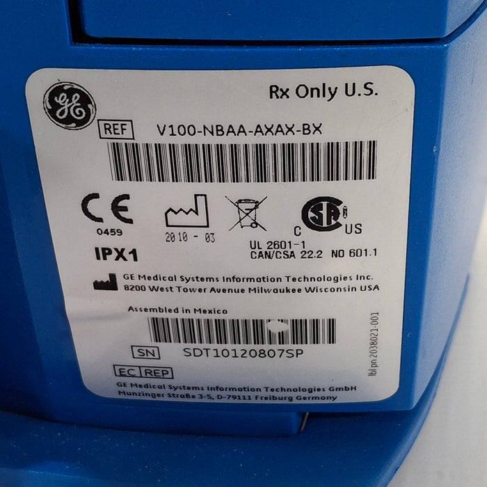 GE Healthcare Dinamap V100 - NIBP, SpO2, Temp Vital Signs Monitor