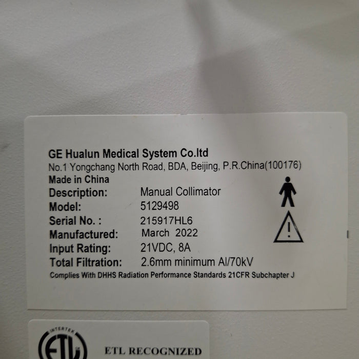 GE Healthcare Optima XR220 AMX Portable X-ray