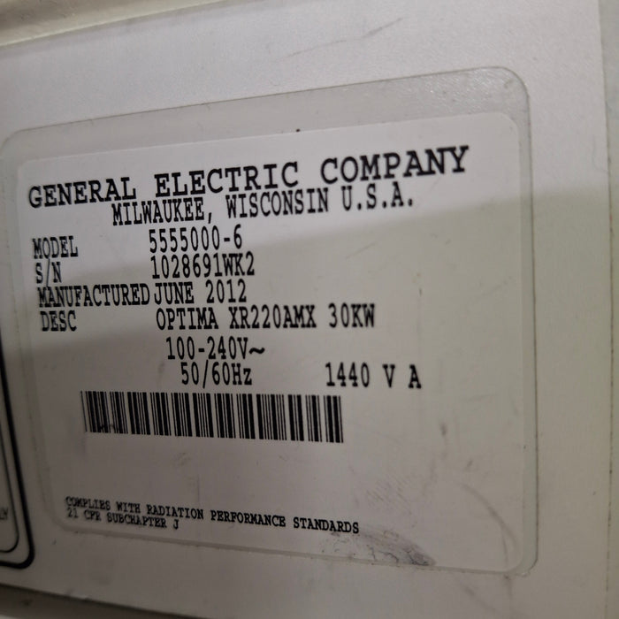 GE Healthcare Optima XR220 AMX Portable X-ray