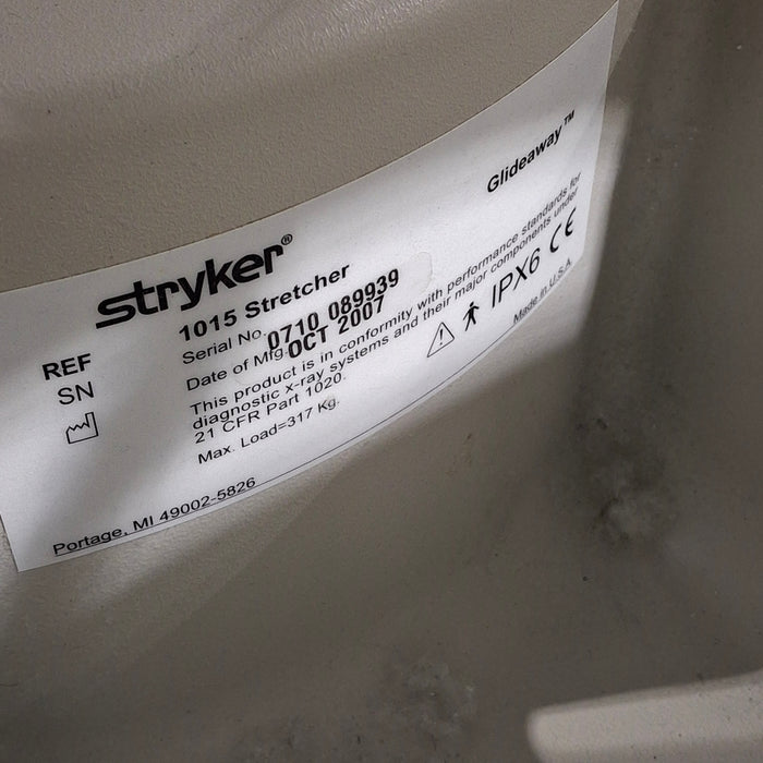 Stryker 1015 Big Wheel Glideaway Stretcher