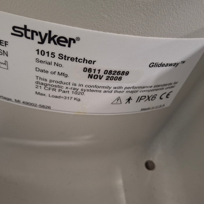 Stryker 1015 Big Wheel Glideaway Stretcher