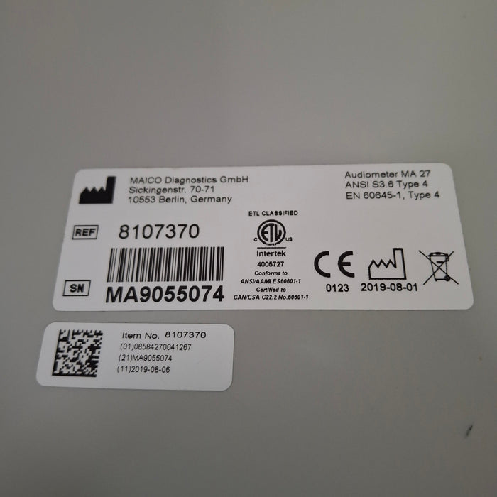 Maico MA27 Air Conduction Audiometer