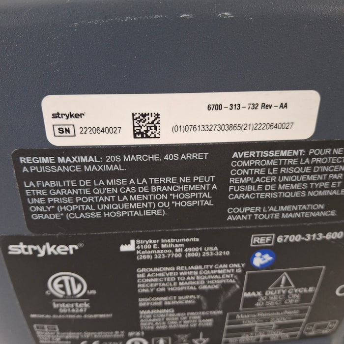 Stryker 6700-313-600 Malis Bipolar Irrigator