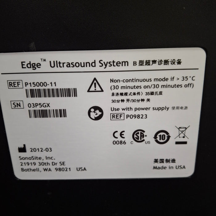 Sonosite Edge Ultrasound