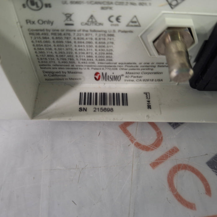 Masimo Radical 7 Pulse Oximeter w/ Base