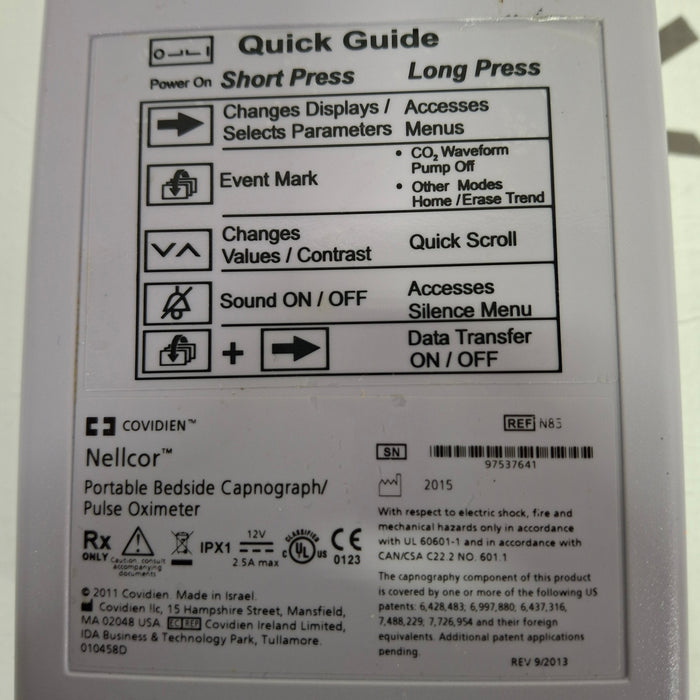 Nellcor N-85 Pulse Oximeter