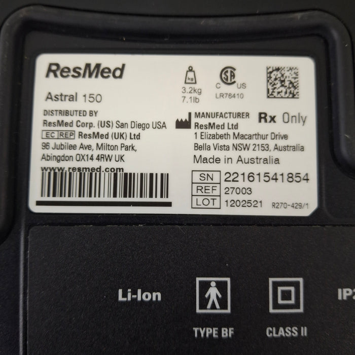 ResMed Astral 150 Portable Ventilator