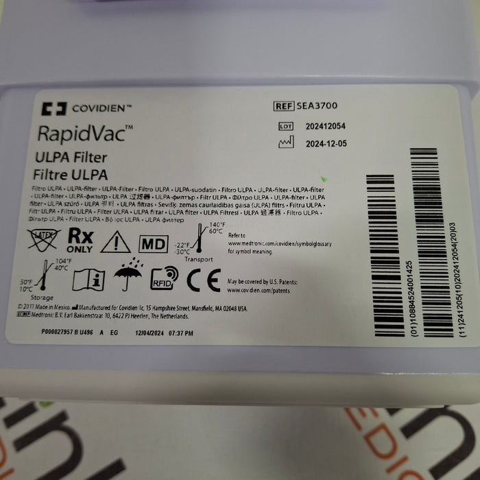 Covidien RapidVac ULPA Filter