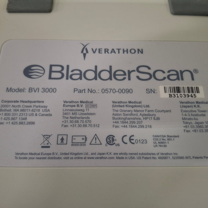 Verathon Medical, Inc BladderScan BVI 3000 Bladder Scanner