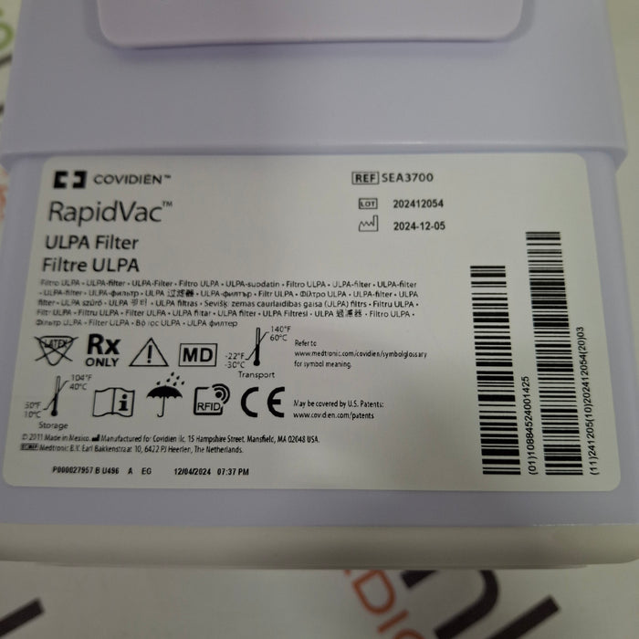 Covidien RapidVac ULPA Filter