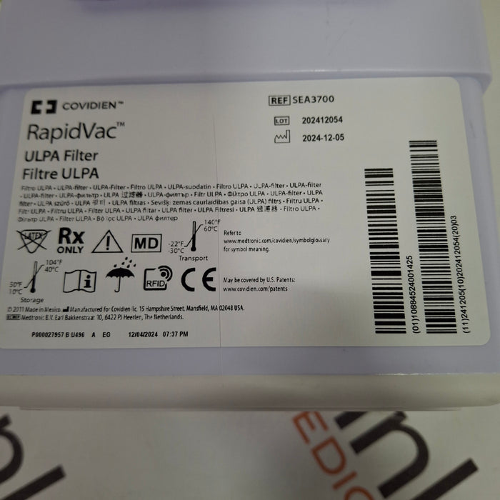Covidien RapidVac ULPA Filter