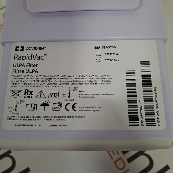 Covidien RapidVac ULPA Filter