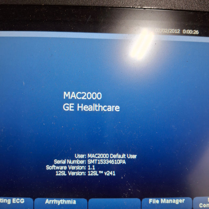 GE Healthcare MAC 2000 ECG