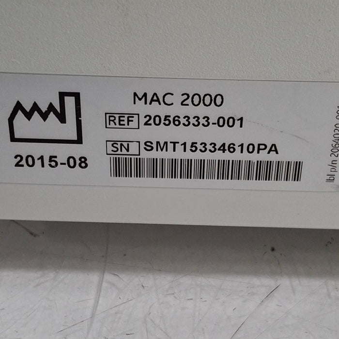 GE Healthcare MAC 2000 ECG