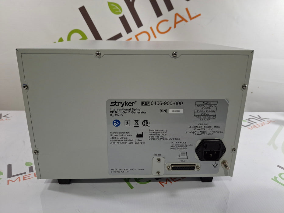 Stryker RF Multigen 0406-900-000 Radiofrequency Generator